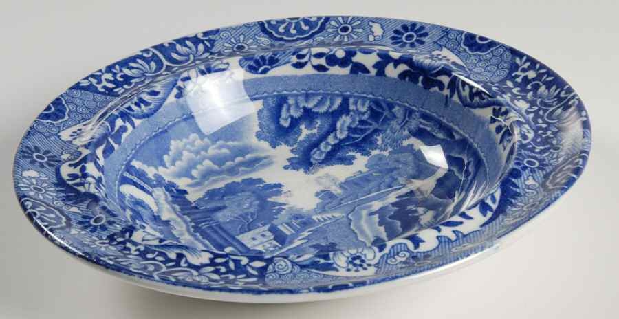 Blue Italian (Older) Oatmeal Bowl by Spode-1