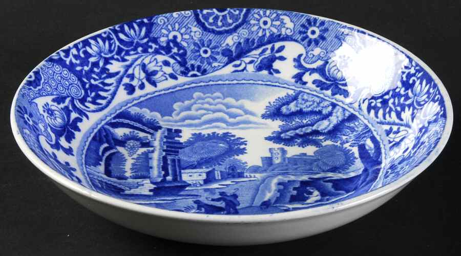 Blue Italian (Older) Coupe Cereal Bowl by Spode-1