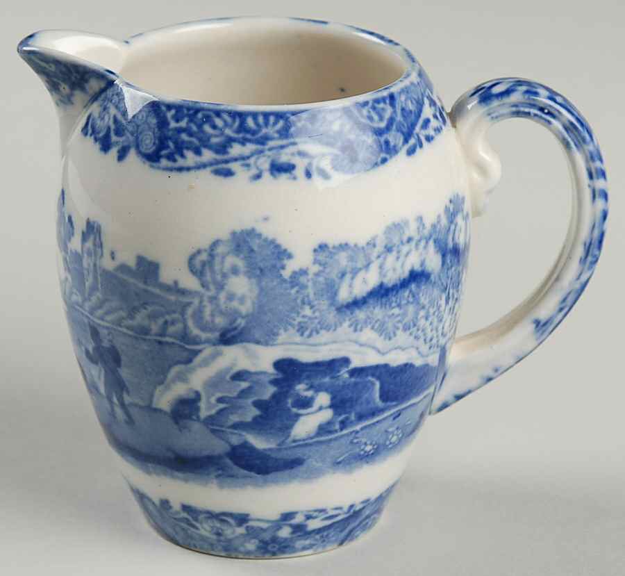 Blue Italian (Older) Creamer by Spode-1