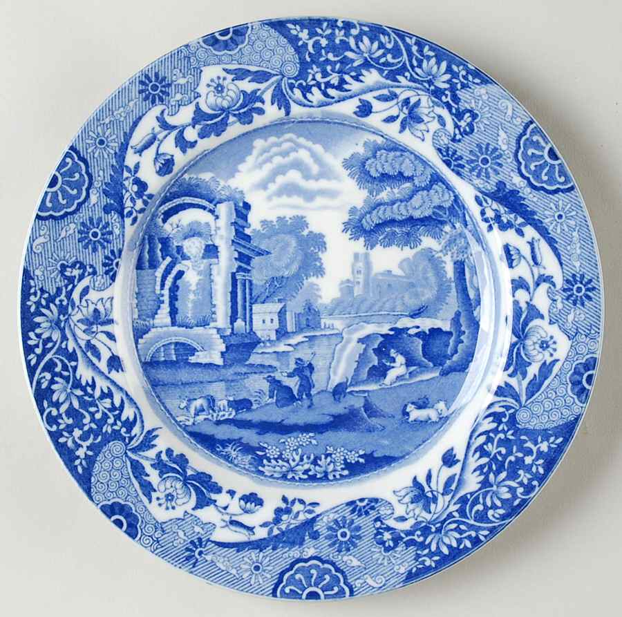 Blue Italian (Older) Salad Plate by Spode-1