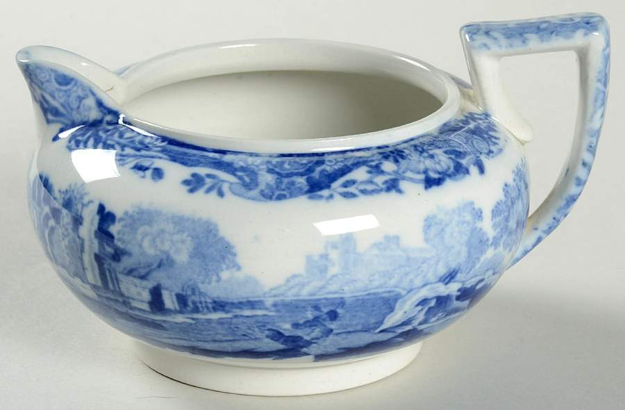 Blue Italian (Older) Creamer by Spode-1