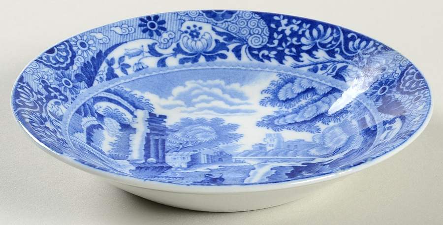 Blue Italian (Older) Fruit/Dessert (Sauce) Bowl by Spode-1