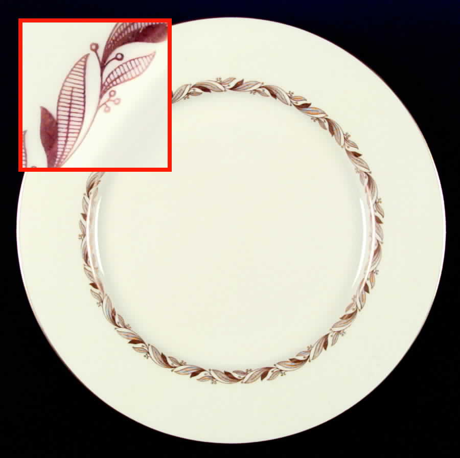 Carlton (Gold Leaf Band, Not Embossed) Dinner Plate by Shenango-1