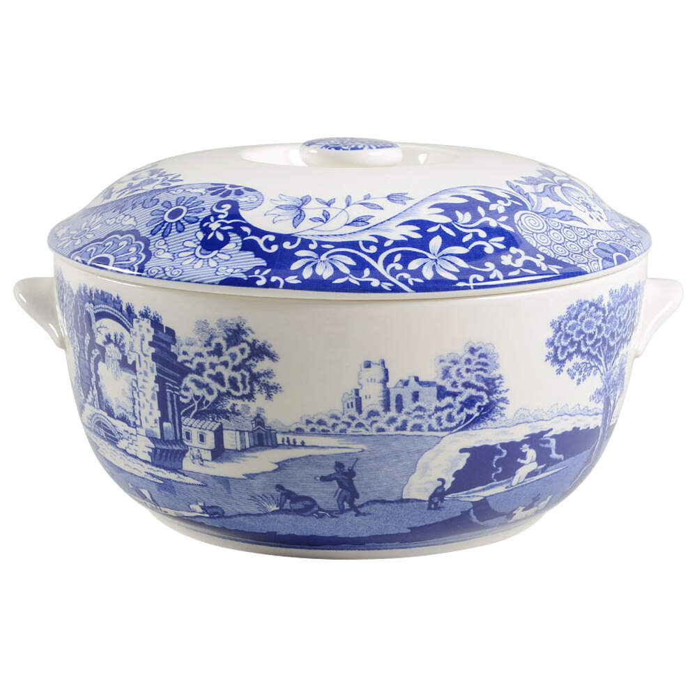 Blue Italian 2.25 Qt Round Covered Casserole by Spode-1