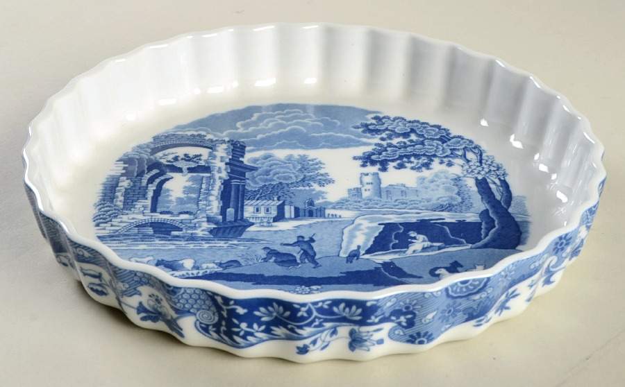 Blue Italian 9" Quiche by Spode-1