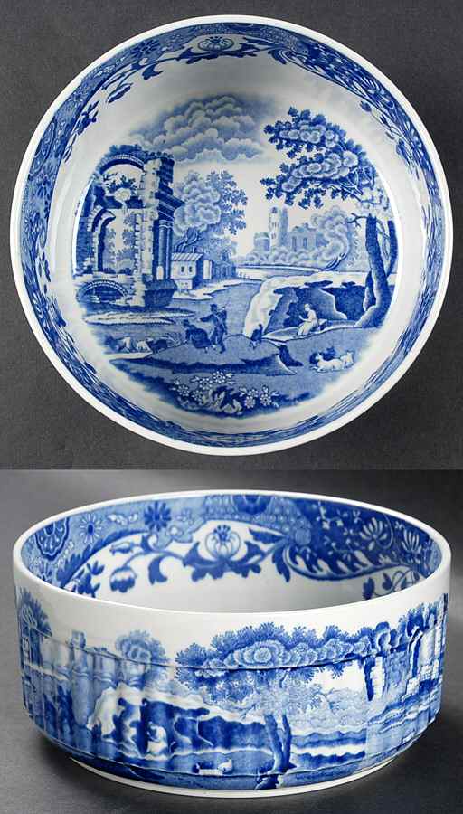 Blue Italian 6" Souffle by Spode-1