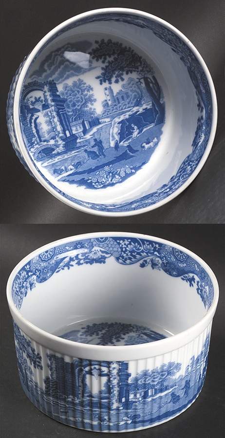 Blue Italian 7" Souffle by Spode-1