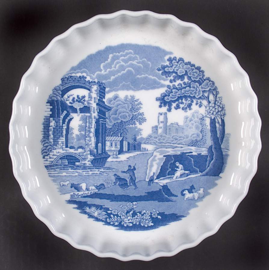 Blue Italian 9" Quiche by Spode-1
