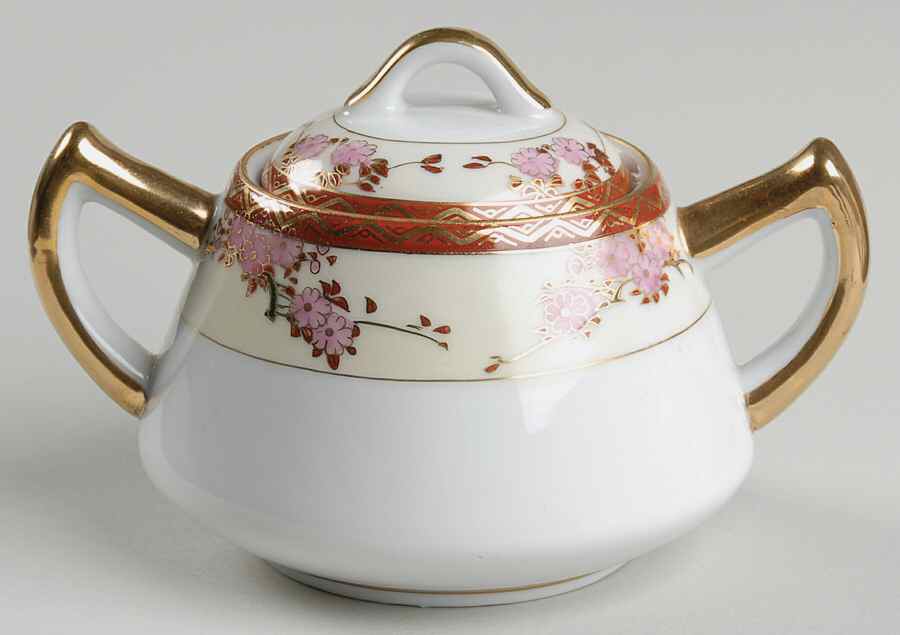 Three Cherries Sugar Bowl & Lid by Soko-1