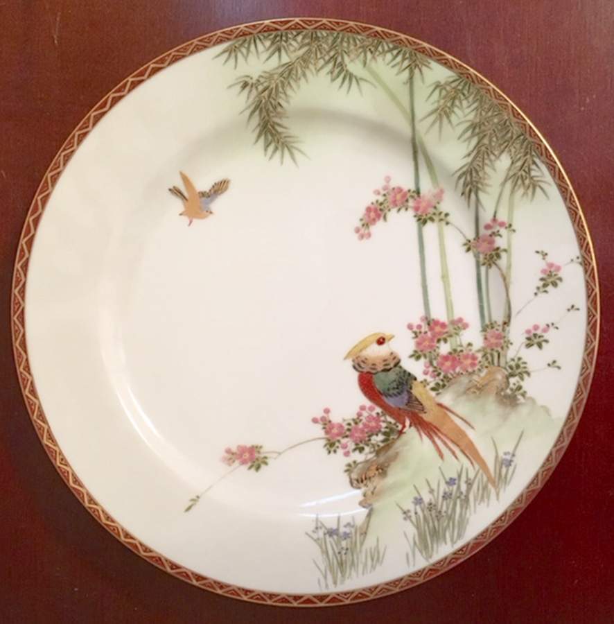 Bamboo & Pheasant Dinner Plate by Soko-1