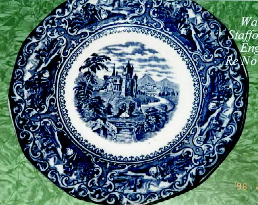 Watteau Dinner Plate by Staffordshire-1
