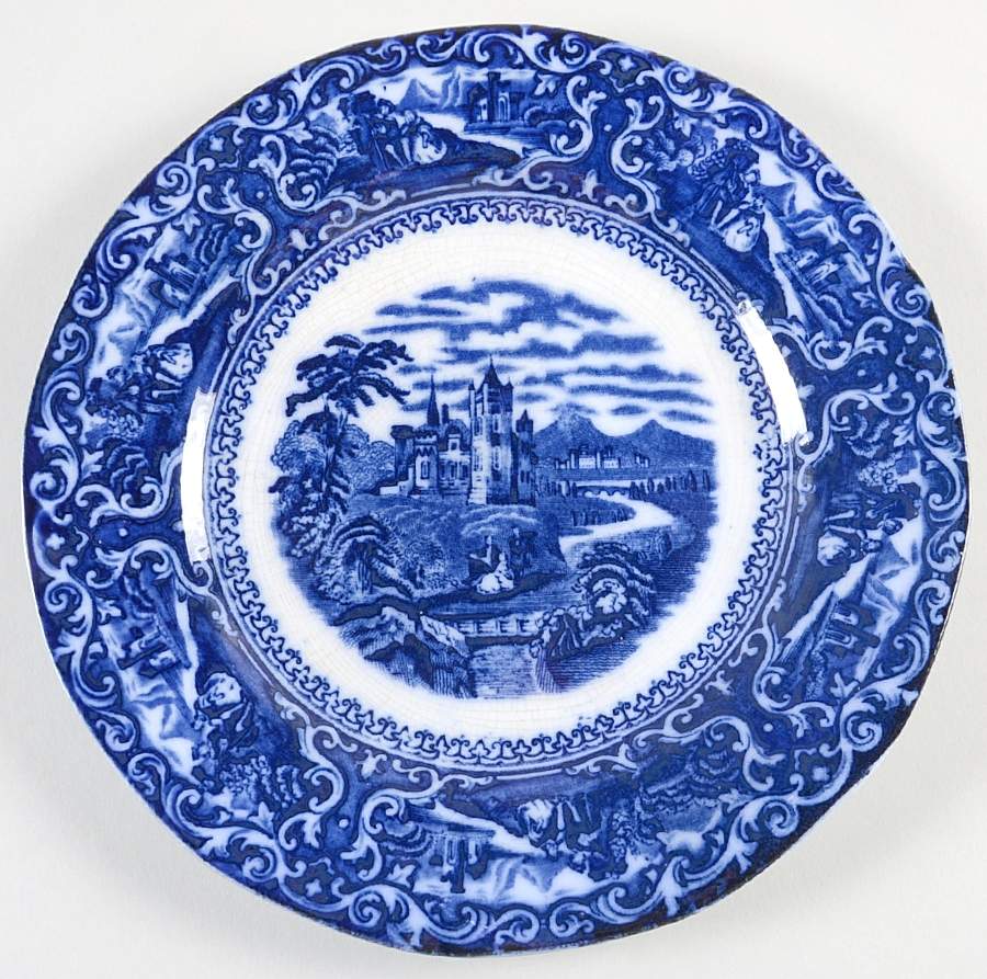 Watteau Salad Plate by Staffordshire-1
