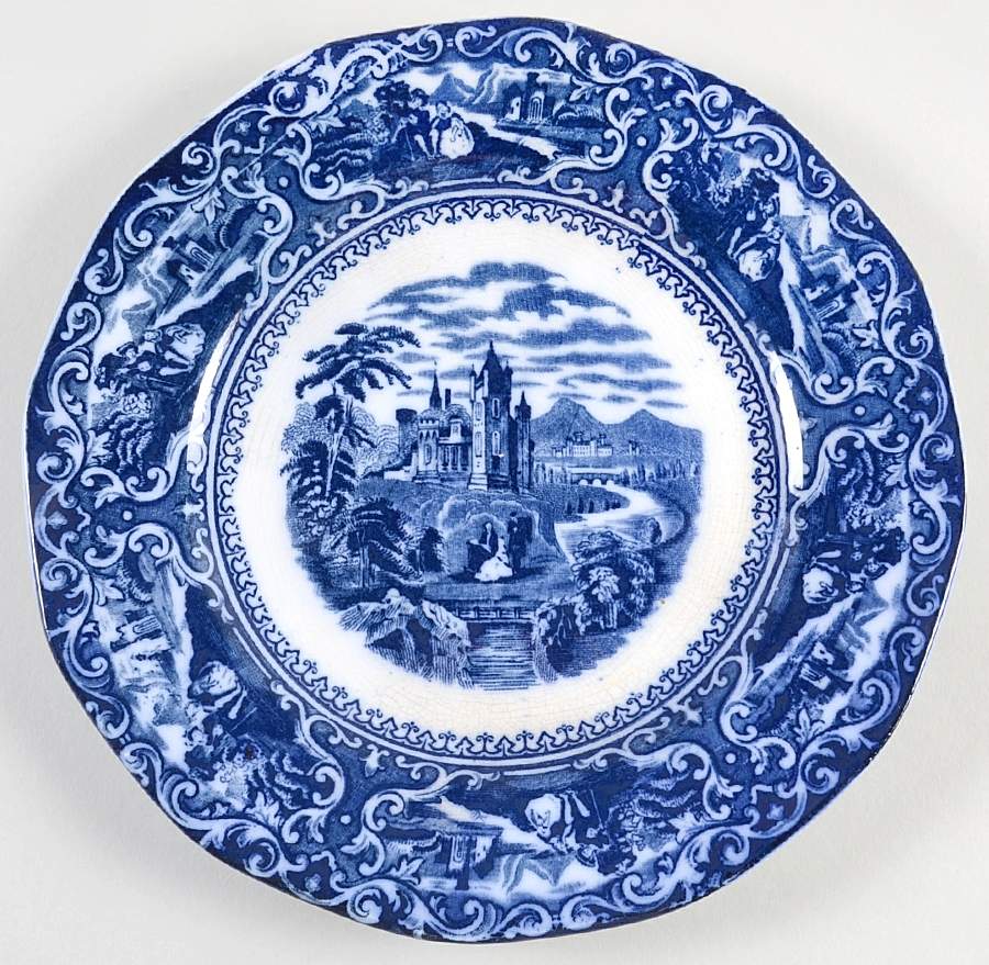 Watteau Luncheon Plate by Staffordshire-1