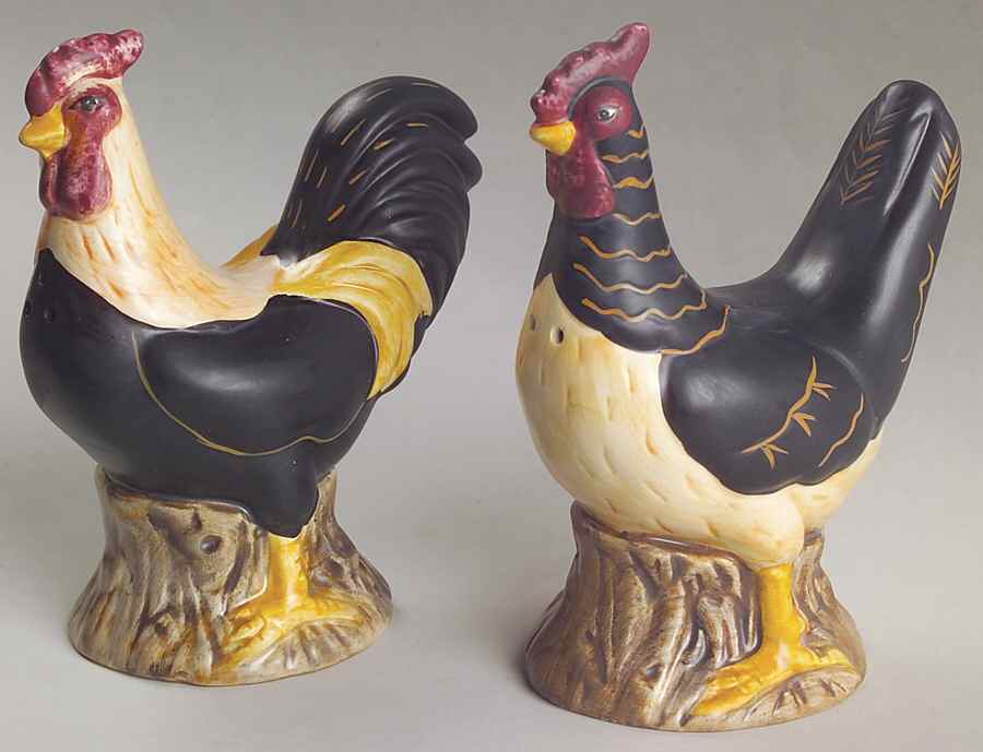 Country Quartet Figural Salt & Pepper Set by Sakura-1