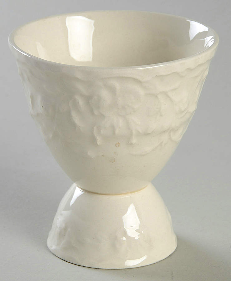 Rose Point Single Egg Cup by Steubenville-1