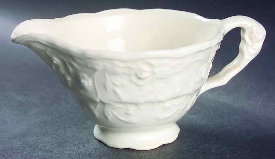 Rose Point Creamer by Steubenville-1