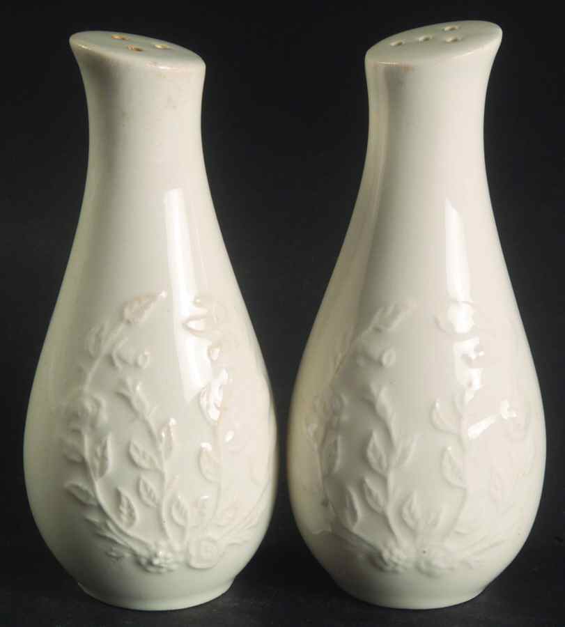 Rose Point Salt & Pepper Set by Steubenville-1
