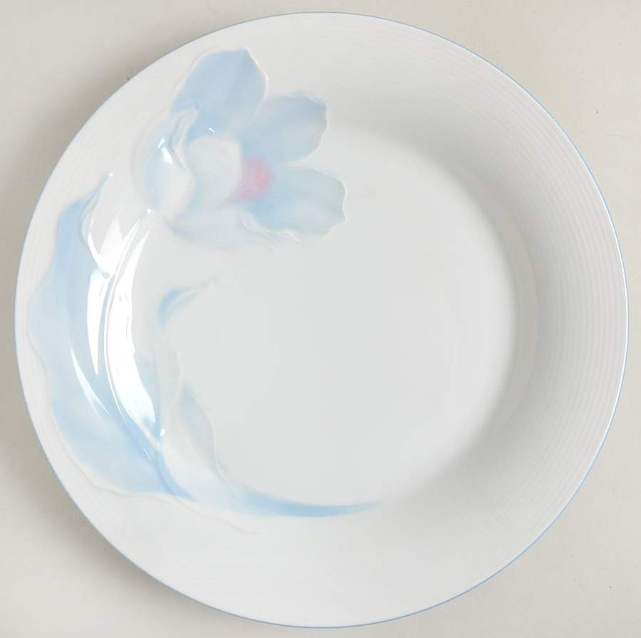 Tulip Blue  12" Chop Plate (Round Platter) by Studio Nova-1