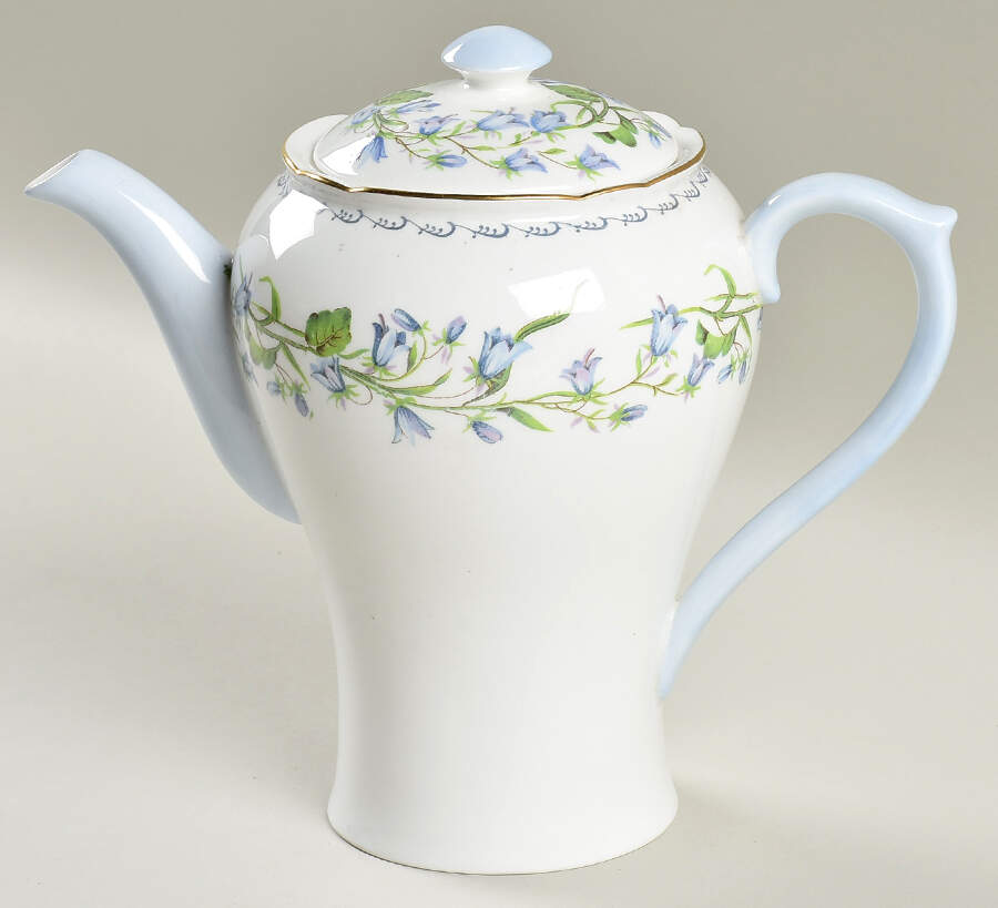 Harebell (Richmond) Coffee Pot & Lid by Shelley-1