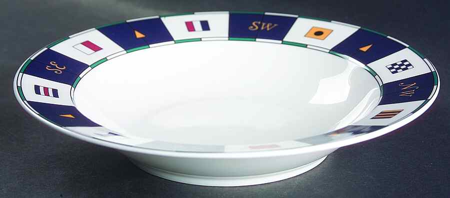 Anchors Aweigh Rim Soup Bowl by Sango-1