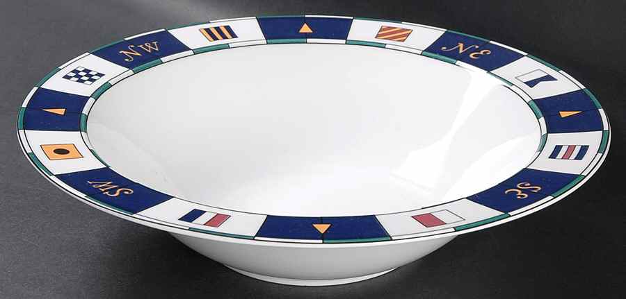 Anchors Aweigh 10" Round Vegetable Bowl by Sango-1