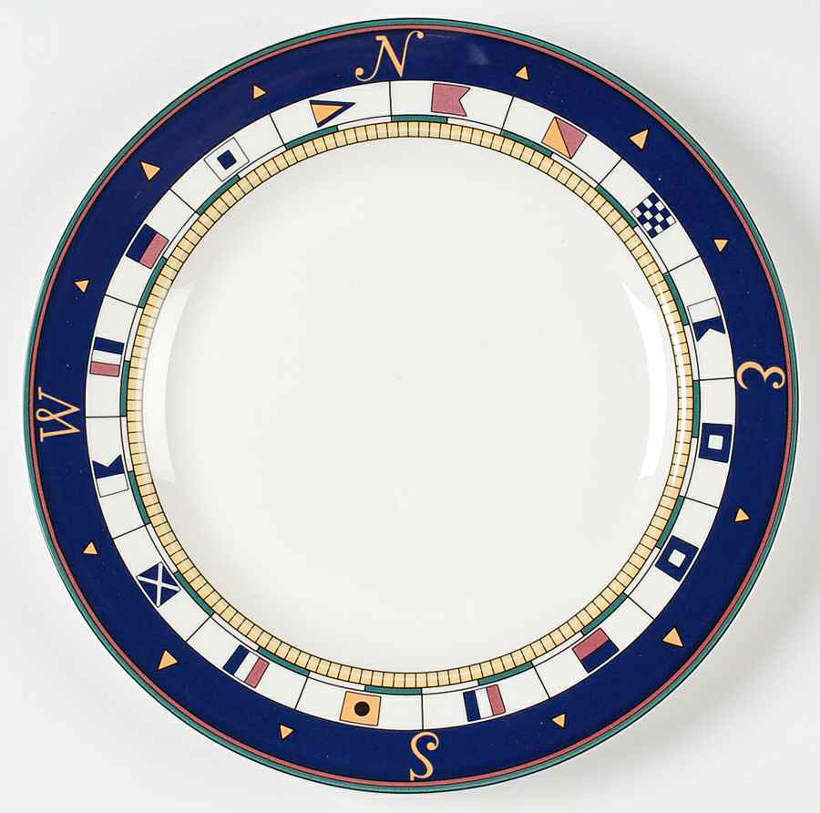 Anchors Aweigh 12" Chop Plate (Round Platter) by Sango-1