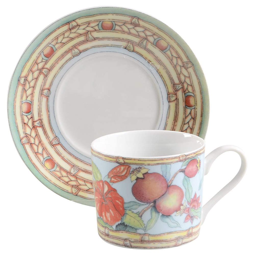 Trade Winds Flat Cup & Saucer Set by Sadek-1