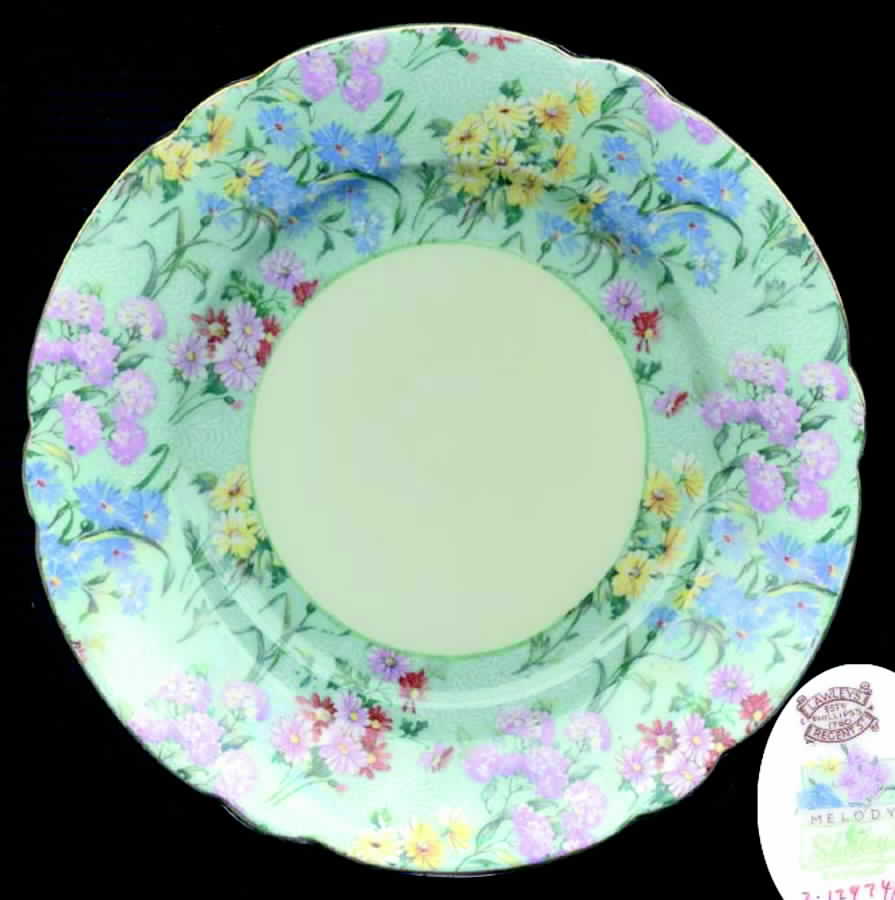 Melody Salad Plate by Shelley-1