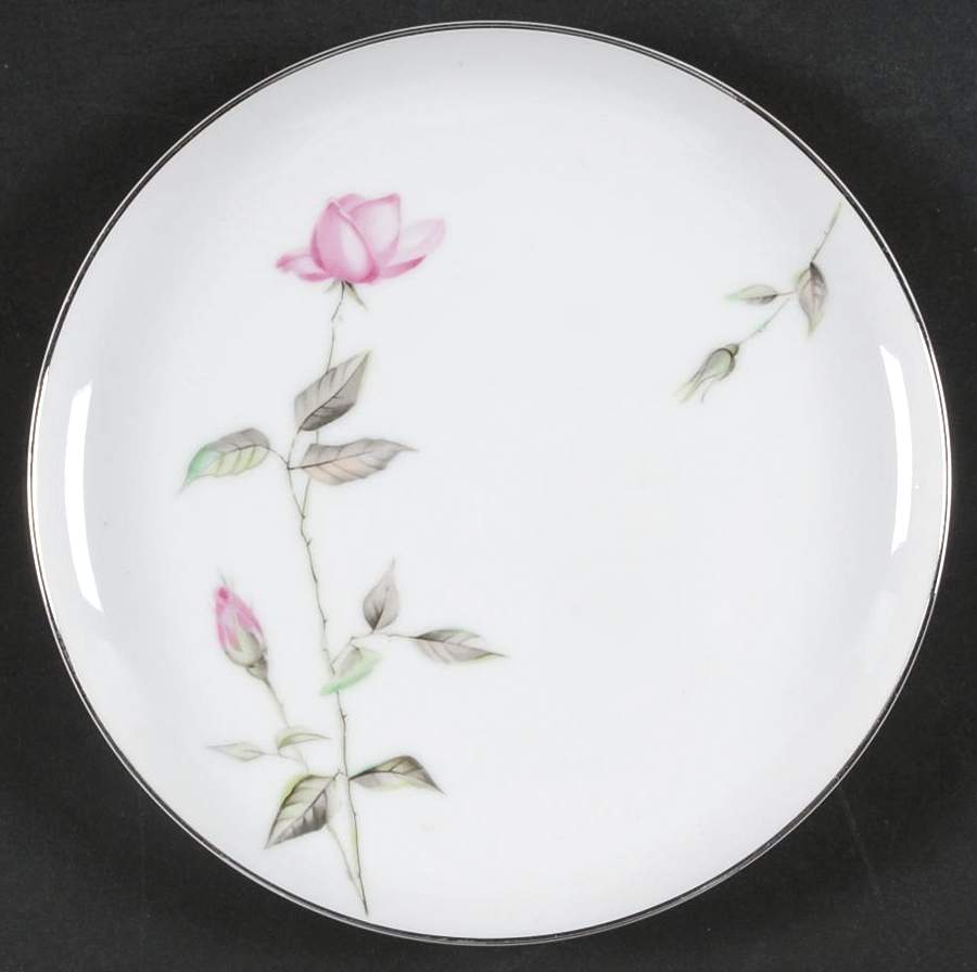 Dawn Rose Salad Plate by Sango-1