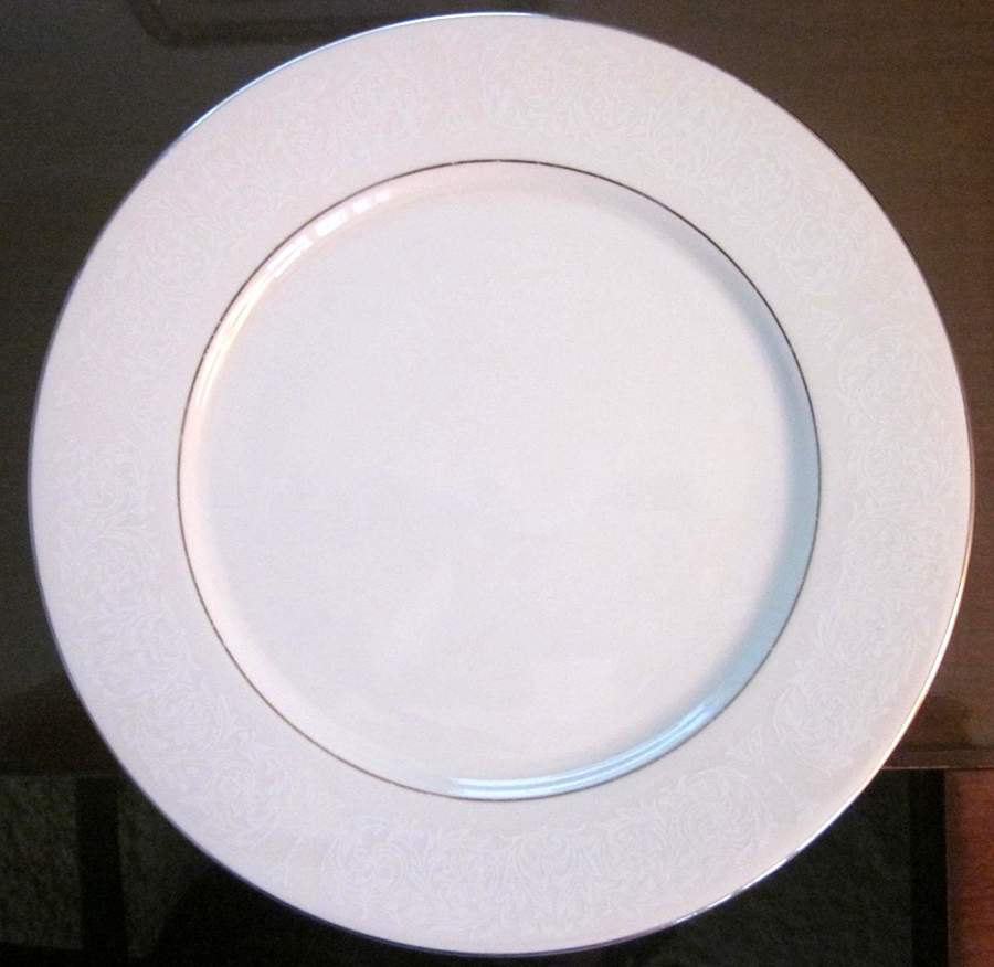 White On White Bread & Butter Plate by Sango-1