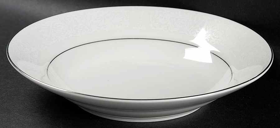 White On White Coupe Soup Bowl by Sango-1