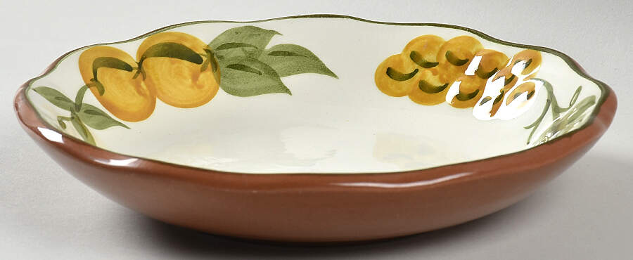 Sculptured Fruit Coupe Soup Bowl by Stangl-1