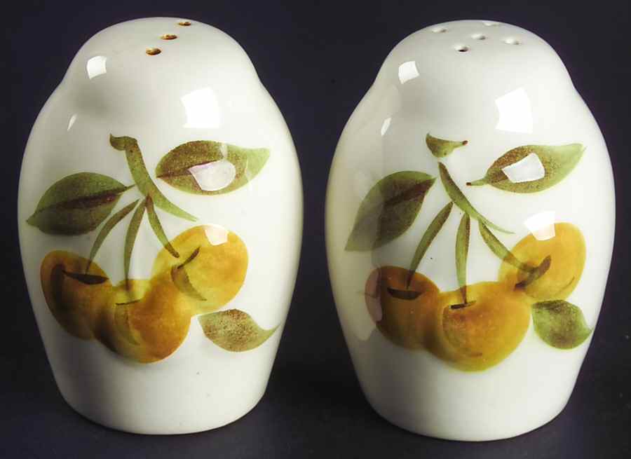Sculptured Fruit Salt & Pepper Set by Stangl-1