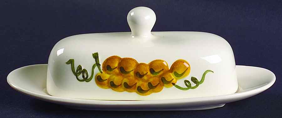 Sculptured Fruit 1/4 Lb Covered Butter by Stangl-1