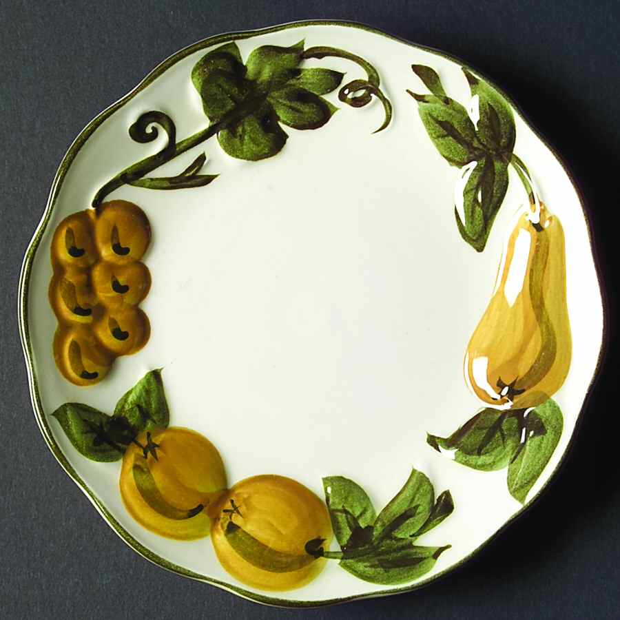 Sculptured Fruit Bread & Butter Plate by Stangl-1