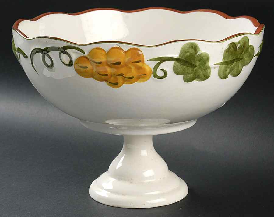 Sculptured Fruit 10" Footed Bowl by Stangl-1