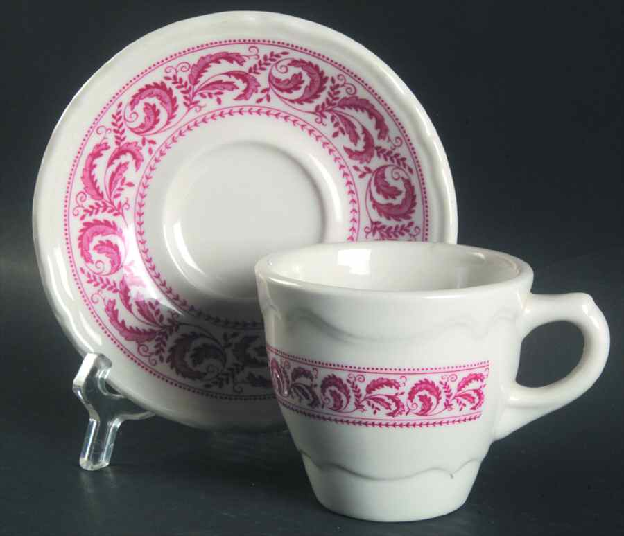 SHO118 Flat Cup & Saucer Set by Shenango-1