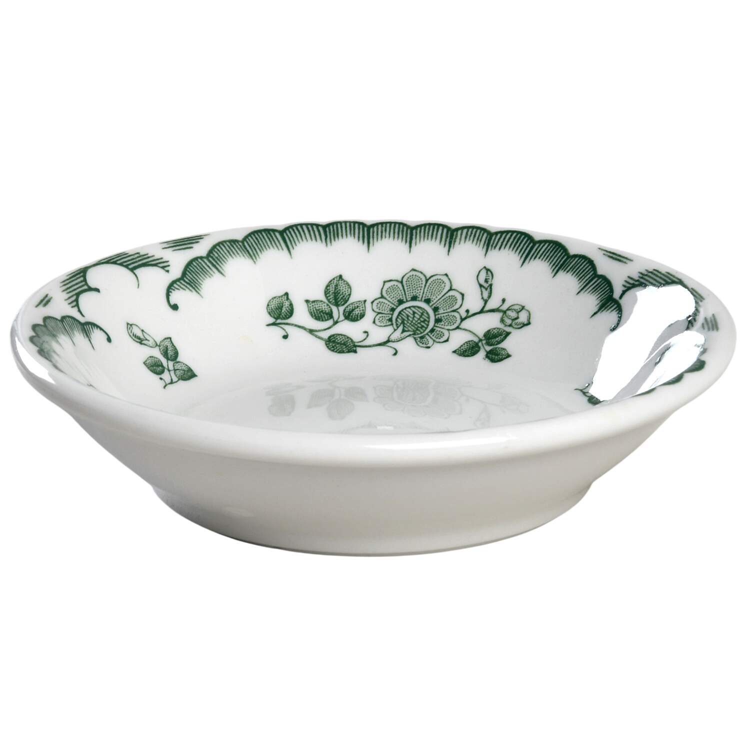 Chardon Rose Green Fruit/Dessert (Sauce) Bowl by Shenango-1