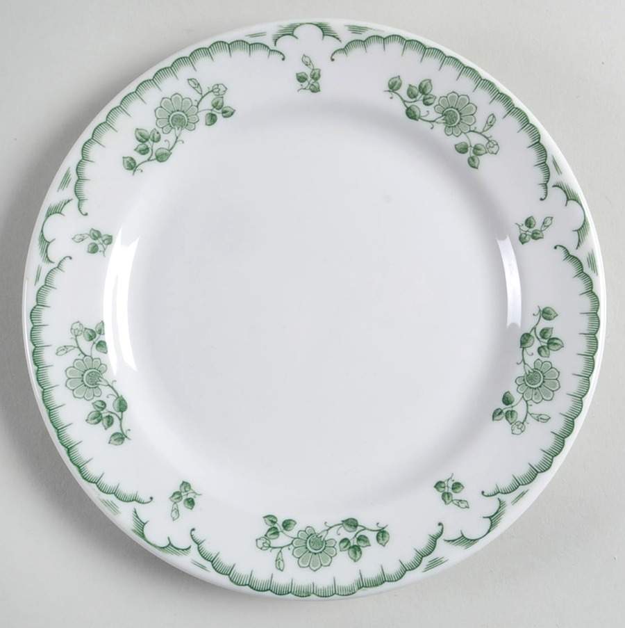 Chardon Rose Green Salad Plate by Shenango-1