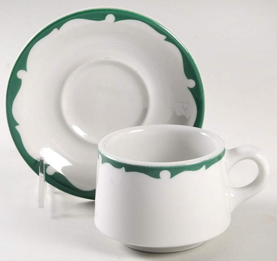 SHO131 Flat Cup & Saucer Set by Shenango-1
