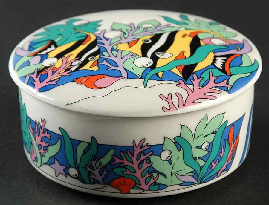 Deep Sea Round Box & Lid by Studio Nova-1