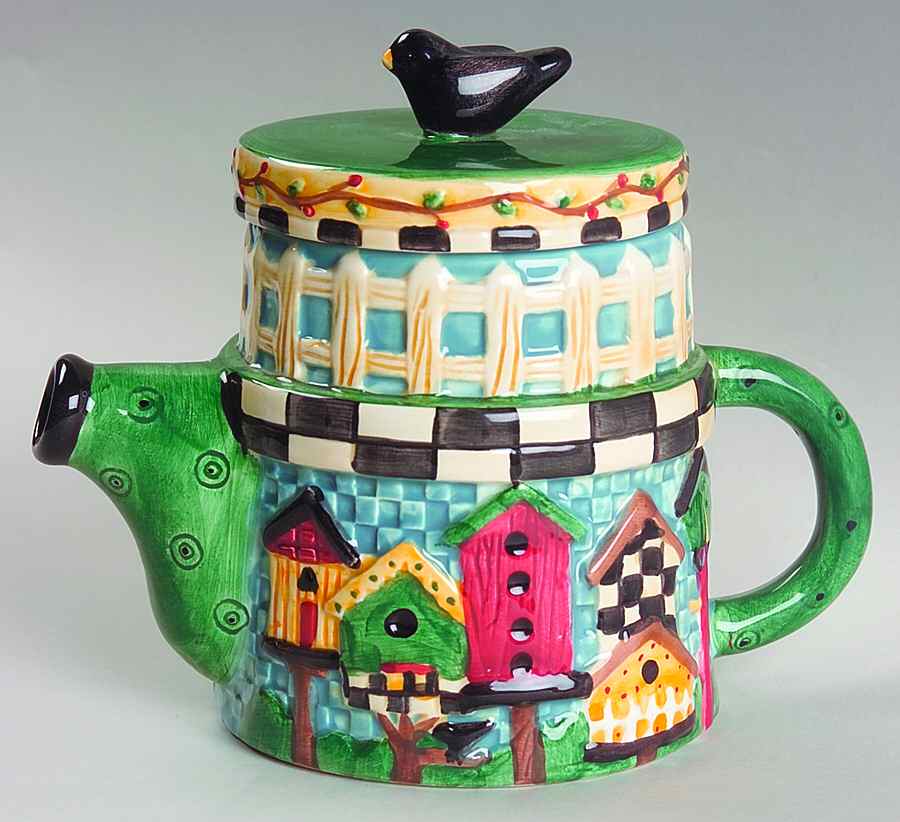 Garden Vignette Individual Figural Teapot & Lid by Sakura-1