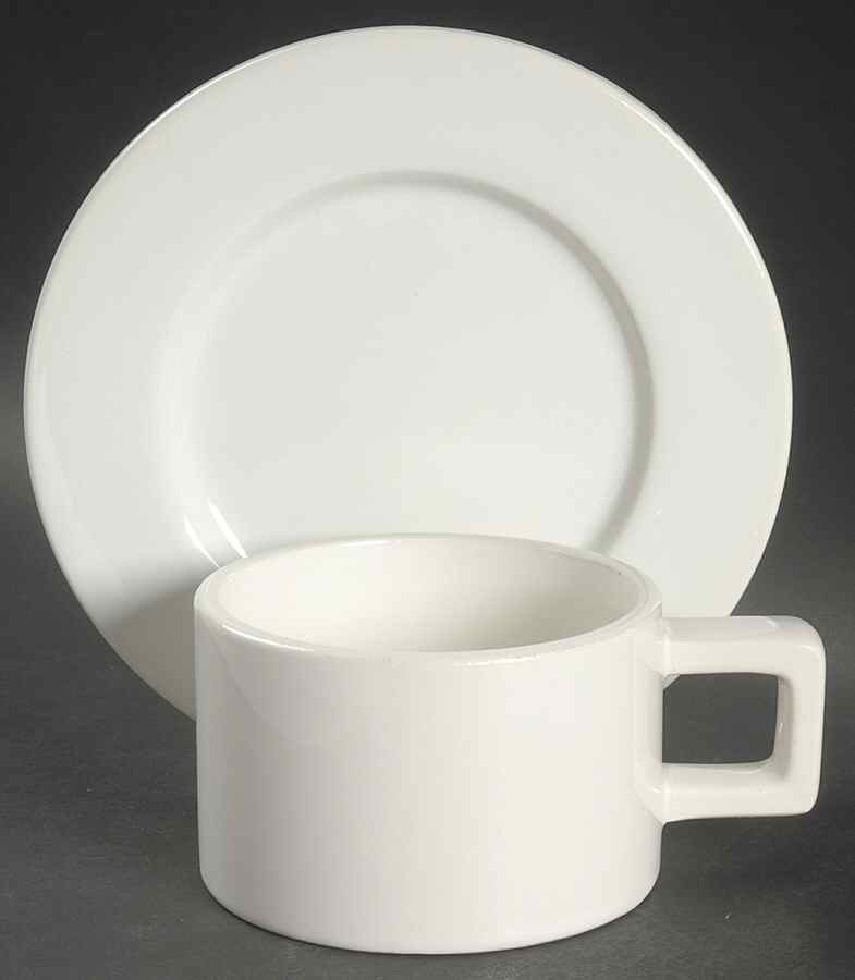 Georgica Flat Cup & Saucer Set by Swid Powell-1