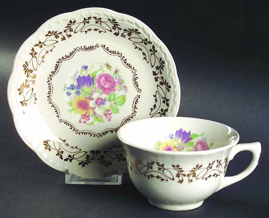 STT155 Flat Cup & Saucer Set by Stetson-1