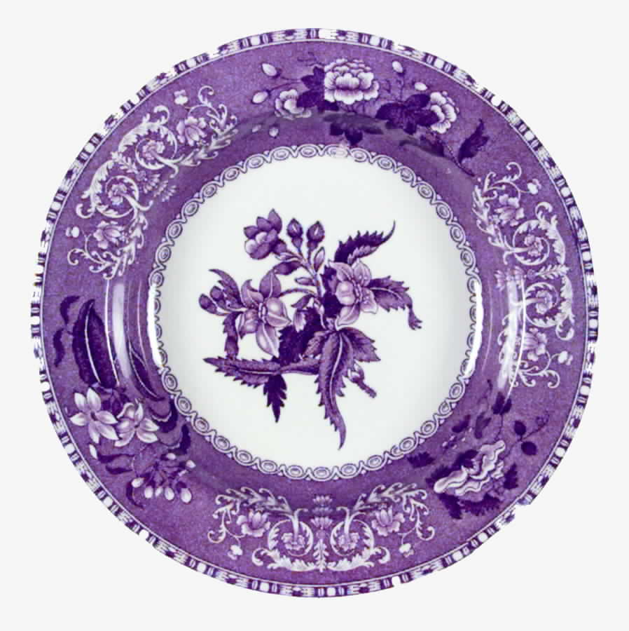Camilla Purple Large Rim Soup Bowl by Spode-1