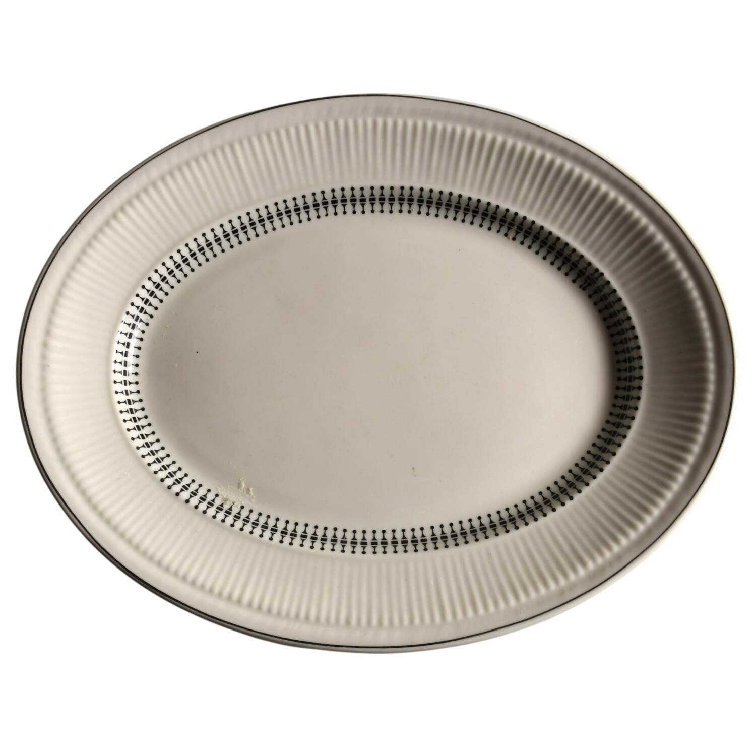 SHO141 12" Oval Serving Platter by Shenango-1