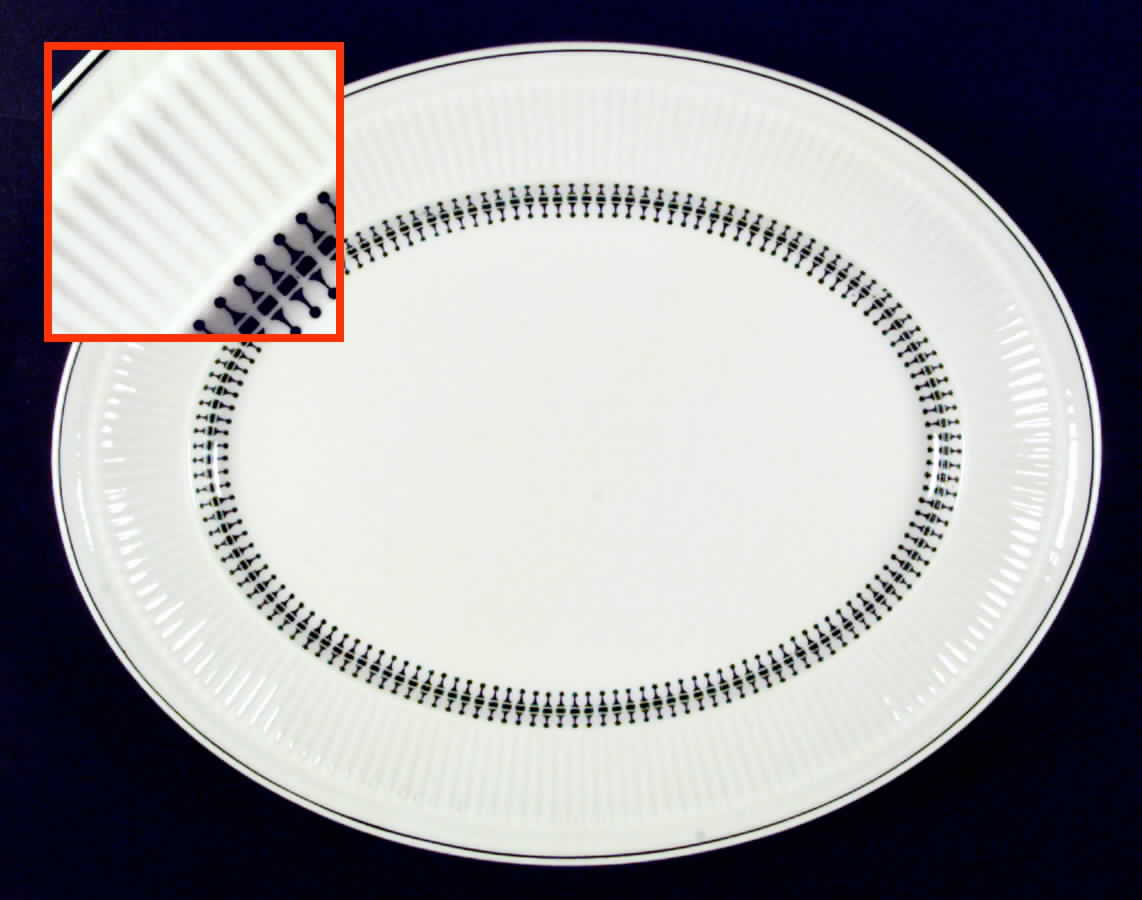 SHO141 14" Oval Serving Platter by Shenango-1