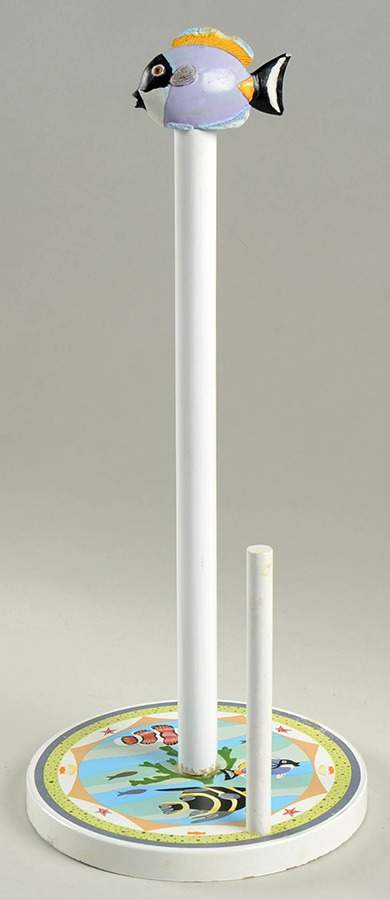 Coral Reef Wood Paper Towel Holder by Sakura-1