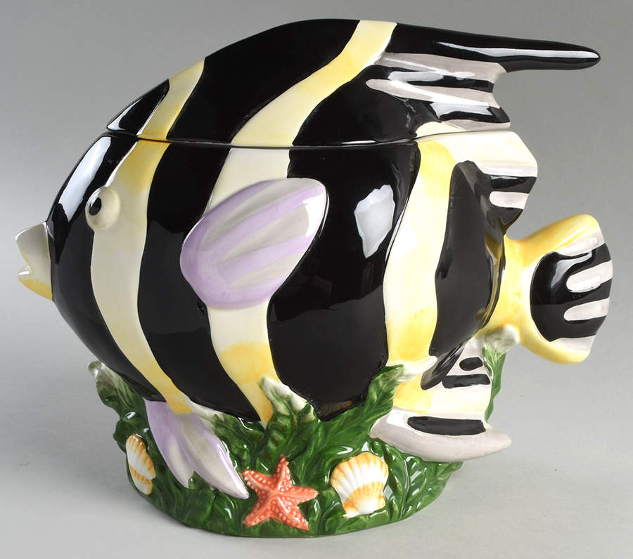 Coral Reef Sculpted Cookie Jar & Lid by Sakura-1
