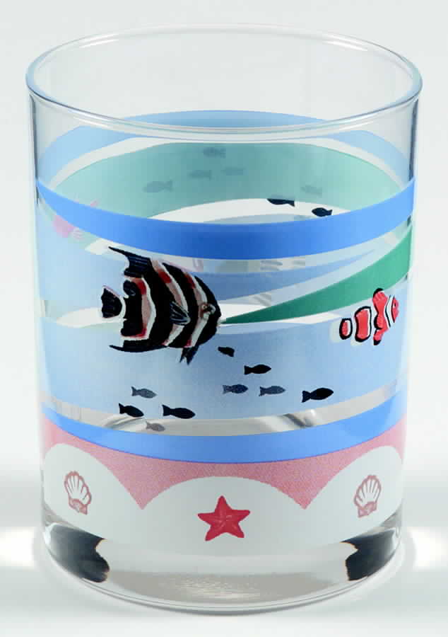 Coral Reef Glassware Double Old Fashioned by Sakura-1